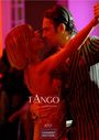 „TANGO by H.W. SchAWE“, „2027“, „CASARES EDITION“. Ein Paar tanzt innig Tango, umgeben von warmen Farben.