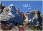 Text: "USA 2027" und "CASARES EDITION".  
Ein berühmtes Denkmal mit in Stein gehauenen Gesichtern.