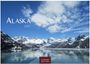 Text: "Alaska 2027", "CASARES EDITION". Schneebedeckte Berge, blauer Himmel, reflektierender See mit Eisstücken.