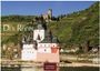 Text: "DER RHEIN", "2027", "CASARES EDITION". Eine Burg am Flussufer, umgeben von grünen Hügeln und weiteren Gebäuden.