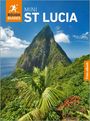Text: "MINI ST LUCIA", "Free eBook". Ein grüner Berg unter blauem Himmel mit Palmen im Vordergrund.