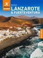 "Rough Guides Mini Lanzarote & Fuerteventura" mit Küstenlandschaft, weißen Häusern und Hügeln. Dazu das Logo von Rough Guides.