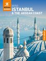 Oben: "MINI ISTANBUL & THE AEGEAN COAST". Links: Logo "ROUGH GUIDES". Vordergrund: Moscheekuppeln und Minarette.