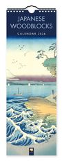 Tree Flame: Japanese Woodblocks - Japanische Holzschnitte - Slimline-Kalender 2026 - Original Flame Tree Publishing-Kalender Slimeline [Kalender], KAL