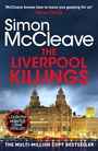 „The Liverpool Killings“ von Simon McCleave. Skyline von Liverpool bei Nacht, hell erleuchtete Gebäude.