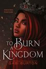 Ein dramatisches Porträt einer Frau mit Krone und rotem Umhang. Texte: "A love to choose. A crown to claim." und Buchtitel.