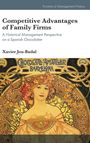 "Competitive Advantages of Family Firms", Xavier Jou-Badal. Darunter eine Jugenstil-Illustration einer Frau mit Blumen.