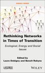 Titel: Rethinking Networks in Times of Transition. Bunte Netzwerklinien gekreuzt auf weißem Hintergrund.