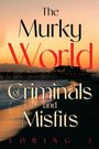 "The Murky World of Criminals and Misfits" von Loring J. Ein Pier bei Sonnenuntergang, Wasser spiegelt die Farben.