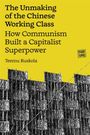 Gelber Hintergrund, Text: „The Unmaking of the Chinese Working Class“ von Teemu Ruskola, Schwarz-Weiß-Bild von Baustelle.