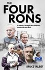 "The Four Rons: A Journey Through West Midlands Football in the 1980s." Mehrere Personen vor Stadionsilhouetten.