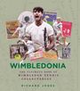 Titel: Wimbledonia. Untertitel: The Ultimate Book of Wimbledon Tennis Collectables. Autor: Richard Jones. Tennis-Collage.