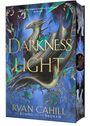 "Of Darkness and Light" von Ryan Cahill. Ein episches Fantasy-Cover mit einem majestätischen, fliegenden Drachen.