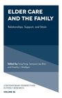 „Elder Care and the Family“, Buchcover mit blauem Design, Herausgeber: Fang Fang, Sampson Lee Blair, Timothy J. Madigan.
