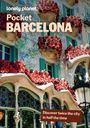 Text: "lonely planet Pocket BARCELONA. Discover twice the city in half the time." Verspielte Architektur mit roten Rosen.
