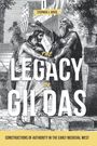 "THE LEGACY OF GILDAS" in großen Buchstaben, Illustration zweier Männer, einer gießt dem anderen Wasser über den Kopf.