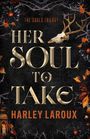"HER SOUL TO TAKE" von Harley Laroux. Dunkles Thema mit Herbstblättern, Blumen und einem Hirschschädel.