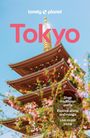Text: Lonely Planet, Tokyo, Shop traditional crafts, Explore anime and manga, Live music clubs. Pagode vor blauem Himmel.