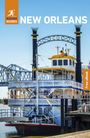 Text: "NEW ORLEANS", "Free eBook", "ROUGH GUIDES" Logo oben links. Bild eines Schaufelraddampfers vor einer Brücke.