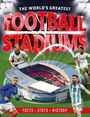 "The World's Greatest Football Stadiums: FACTS • STATS • HISTORY" zeigen Spieler um ein Stadion.