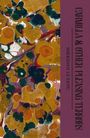 "CARMILLA & OTHER PLEASING TERRORS" und "SHERIDAN LE FANU" auf lila Hintergrund. Buntes, marmoriertes Muster daneben.