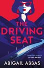 „THE DRIVING SEAT“. Illustration: Frau mit Brille; unten Auto auf Straßenkurve.