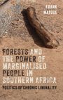 "FORESTS AND THE POWER OF MARGINALISED PEOPLE IN SOUTHERN AFRICA. POLITICS OF CHRONIC LIMINALITY" auf Holzstücken.
