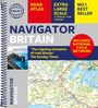 "PHILIP’S ROAD ATLAS. EXTRA LARGE SCALE. NO.1 BEST SELLER. NAVIGATOR BRITAIN. NATIONAL CYCLE NETWORK." Spiralbindung, Kartenansicht.