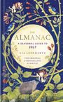 „The Almanac: A Seasonal Guide to 2027“ steht auf einer Illustration mit Vögeln, Pflanzen und einem Igel unter Sternenhimmel.