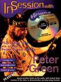 Titel: "In Session with Peter Green". Eine Person spielt Gitarre, daneben eine CD mit Audio und Notationen.