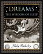 Text: "DREAMS THE WISDOM OF SLEEP Kelly Bulkeley". Illustration: Eine schlafende Person träumt von schwebenden Figuren und Wolken.