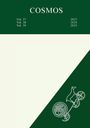 COSMOS, Vol. 37, 38, 39, 2023-2025. Illustration eines stilisierten Wagens mit Tiermotiv auf grünem Hintergrund.