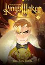 „TRIPLE CROWN. King’s Maker 1“. Illustration eines jungen Mannes mit blondem Haar und ernstem Ausdruck.