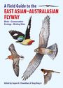 "A Field Guide to the East Asian-Australasian Flyway." Illustration von fünf verschiedene Vögeln im Flug.