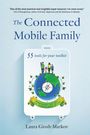„The Connected Mobile Family“, „55 tools for your toolkit“, „wherever we go, we learn and grow“. Illustration mit Familien- und Globusmotiv.
