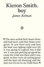 James Kelman: Kieron Smith, boy, Buch