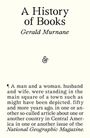 Text: "A History of Books, Gerald Murnane &" gefolgt von Ab­satz über ein Paar im Zentrum einer Stadt.