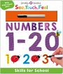 "Numbers 1-20", "Skills for School", "See, Touch, Feel". Mit einem Stift, Marienkäfer und Biene als Dekoration.