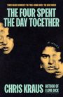 Buchtitel: "The Four Spent the Day Together" von Chris Kraus. Gesichtsskizze in gelb auf schwarzem Hintergrund.