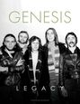 "GENESIS LEGACY" steht oben. Fünf Männer stehen nebeneinander, lässig gekleidet, zwei tragen Lederjacken.