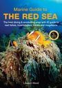 „Marine Guide to THE RED SEA“; „The best diving & snorkelling sites...“; Zwei Clownfische in einer Seeanemone unter Wasser.