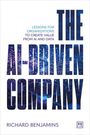 Text: "THE AI-DRIVEN COMPANY" und "RICHARD BENJAMINS". Unten ein Logo. Hintergrund mit technischen Mustern.