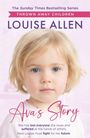 Das Cover zeigt: "Louise Allen: Ava's Story". Ein kleines Mädchen mit blondem Haar und blauen Augen blickt ernst.