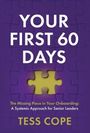 „Your First 60 Days“ von Tess Cope, lila Hintergrund, gelbes Puzzle-Stück in der Mitte, weißer Text.