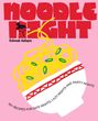 "Noodle Night" in großer Schrift, darunter "Deborah Kaloper". Illustration einer Nudelschale auf rosa Hintergrund.