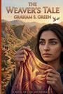 „The Weaver’s Tale“, Graham S. Green. Eine Frau hält ein Tuch mit einem Phönix-Motiv, im Hintergrund Berge und ein Dorf.