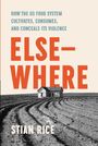 Titel: "HOW THE US FOOD SYSTEM CULTIVATES, CONSUMES, AND CONCEALS ITS VIOLENCE". Haus auf einem gepflügten Feld.