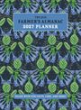 "The Old Farmer's Almanac 2027 Planner" steht oben. Grünes Blatt- und Glockenblumenmuster auf dunklem Hintergrund.