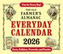 Old Farmer'S Almanac: The 2026 Old Farmer's Almanac Everyday Box Calendar, Buch