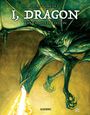 „I, DRAGON – The Complete Edition, Juan Giménez.“ Ein Drache speit Feuer, grüne Schuppen, dynamische Pose.
